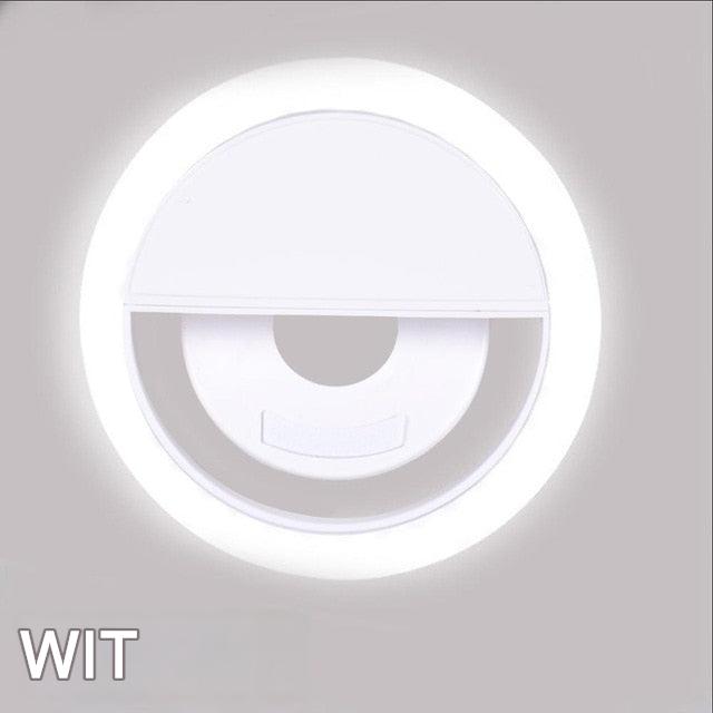 Clip-On LED Ring Light for Photos and Videos – Portable Lighting for Selfies and Calls