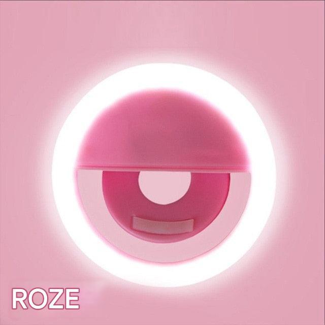 Clip-On LED Ring Light for Photos and Videos – Portable Lighting for Selfies and Calls