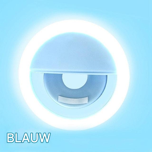 Clip-On LED Ring Light for Photos and Videos – Portable Lighting for Selfies and Calls