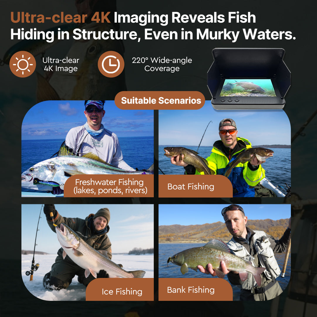 4K Camera Fish Finder for Professional Use