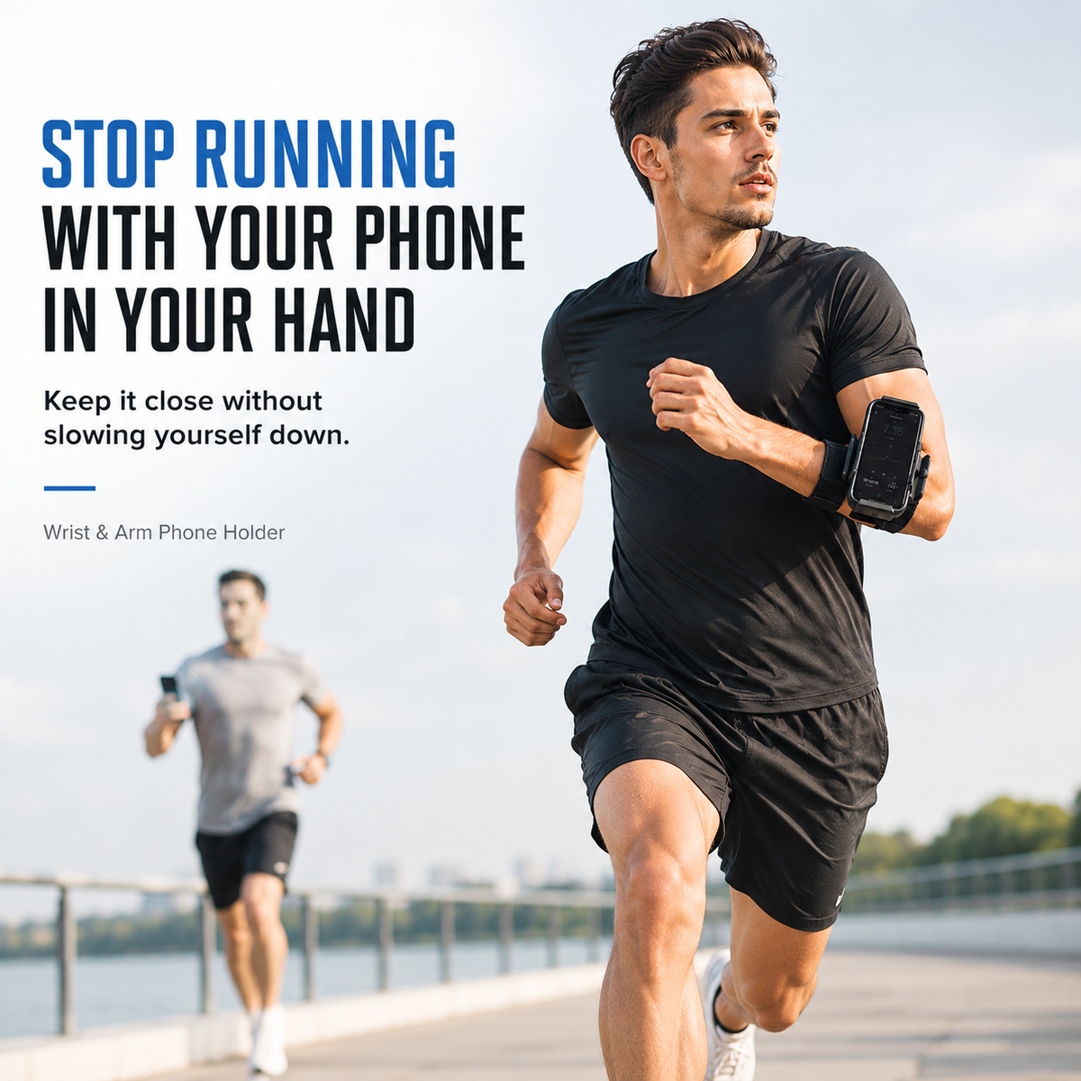 360° Rotating Wrist & Arm Phone Holder – Hands-Free Sports Mount