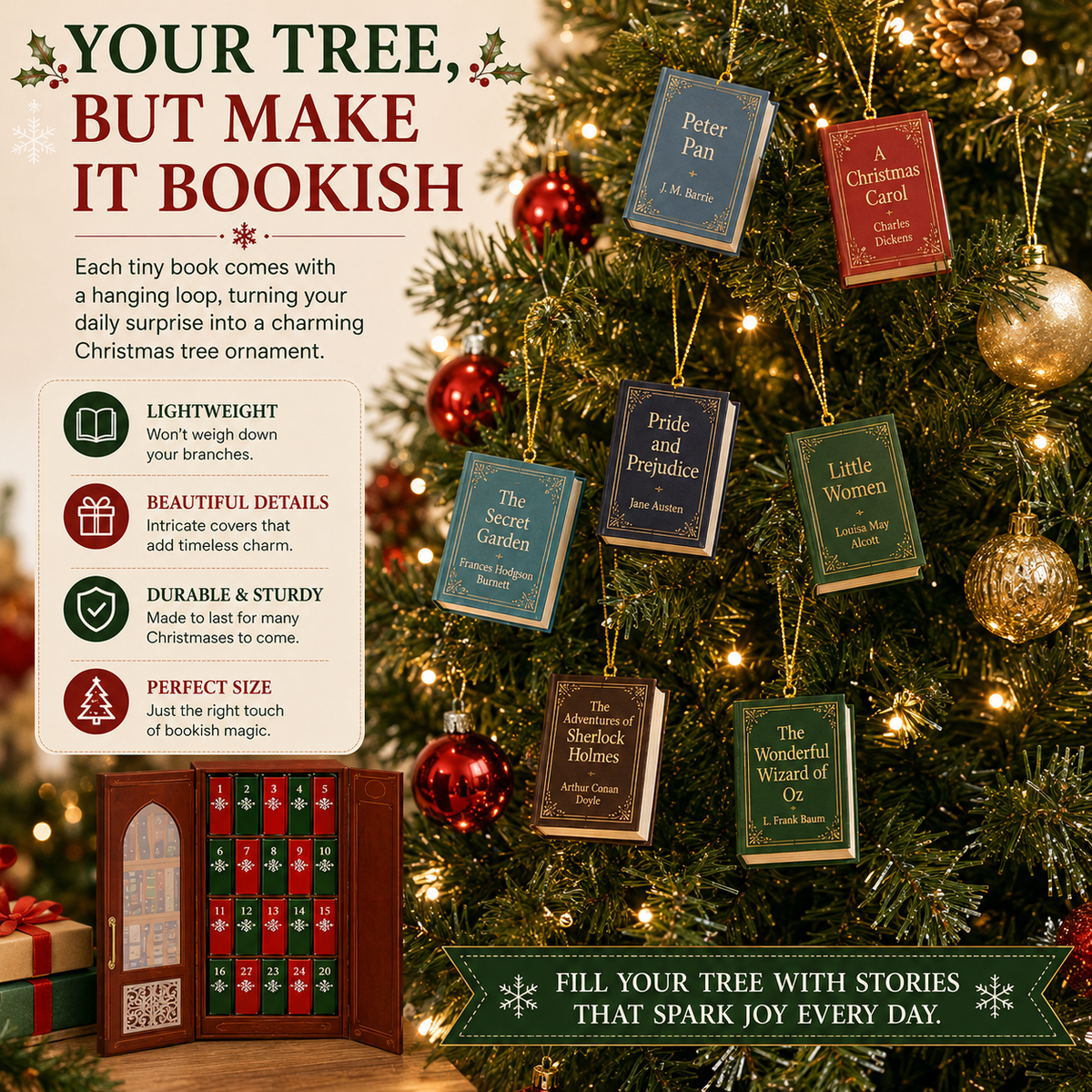 25-Day Mini Book Advent Calendar – A Book Lover's Christmas Countdown