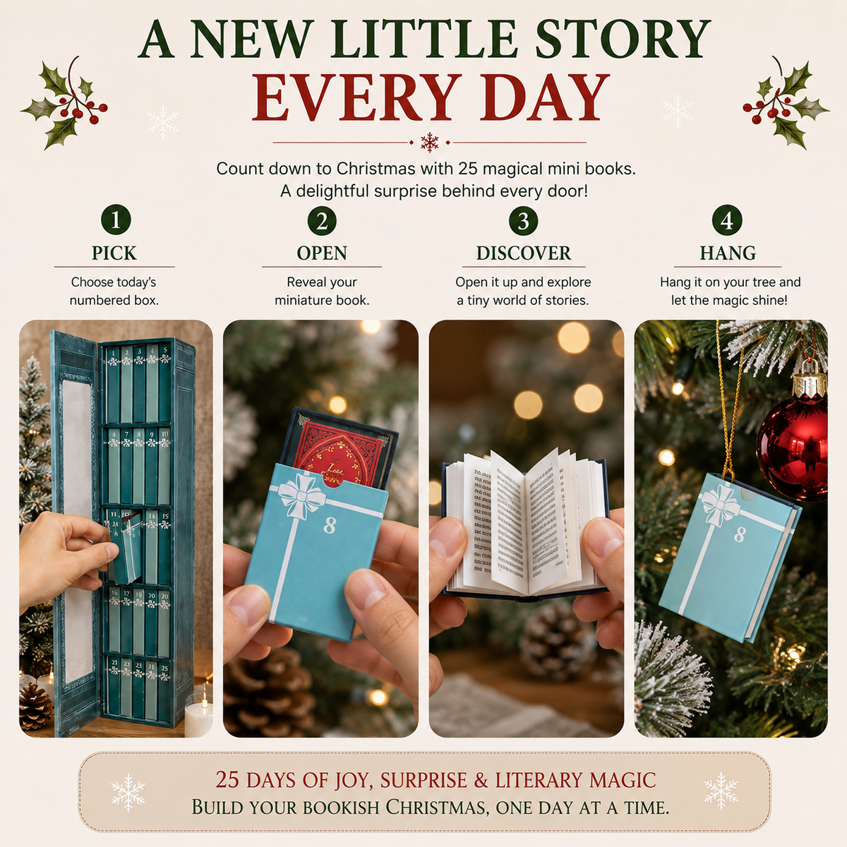 25-Day Mini Book Advent Calendar – A Book Lover's Christmas Countdown