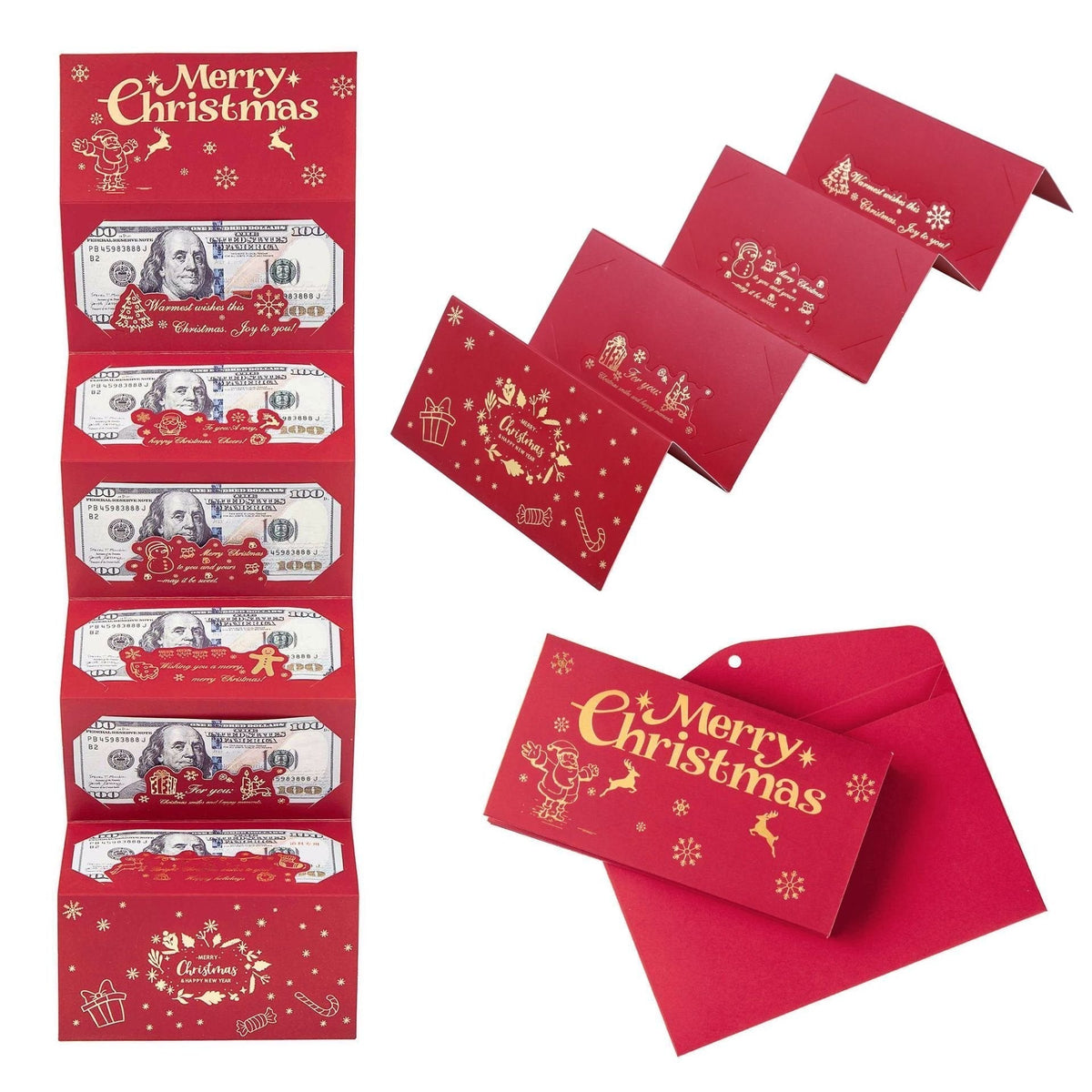 Flash Sale 50K+ SOLD! Almost Gone-Christmas Cash Gift Envelope– A creative way to give cash this Christmas!