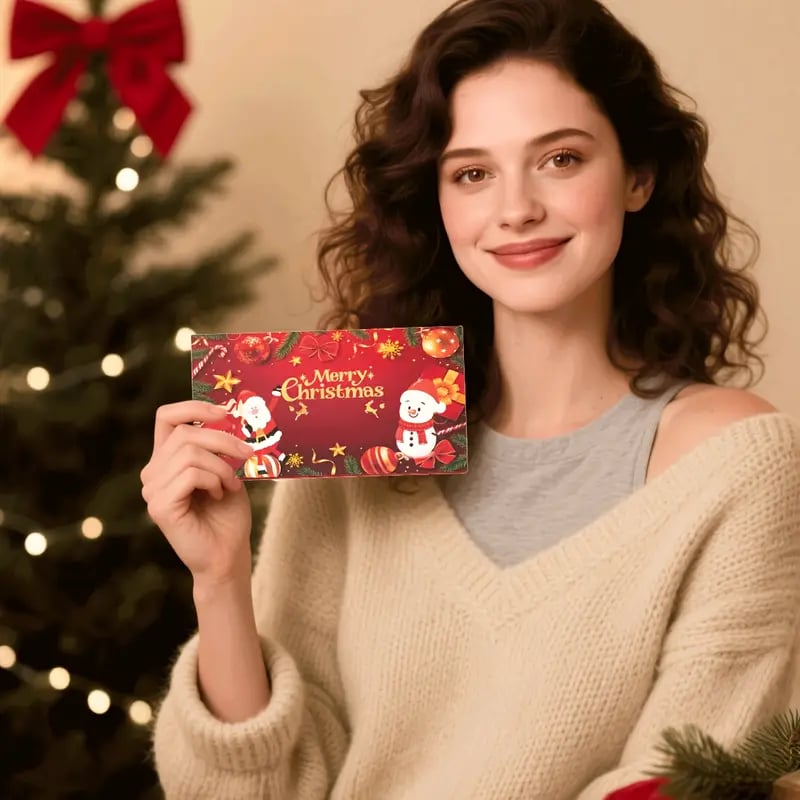 Flash Sale 50K+ SOLD! Almost Gone-Christmas Cash Gift Envelope– A creative way to give cash this Christmas!