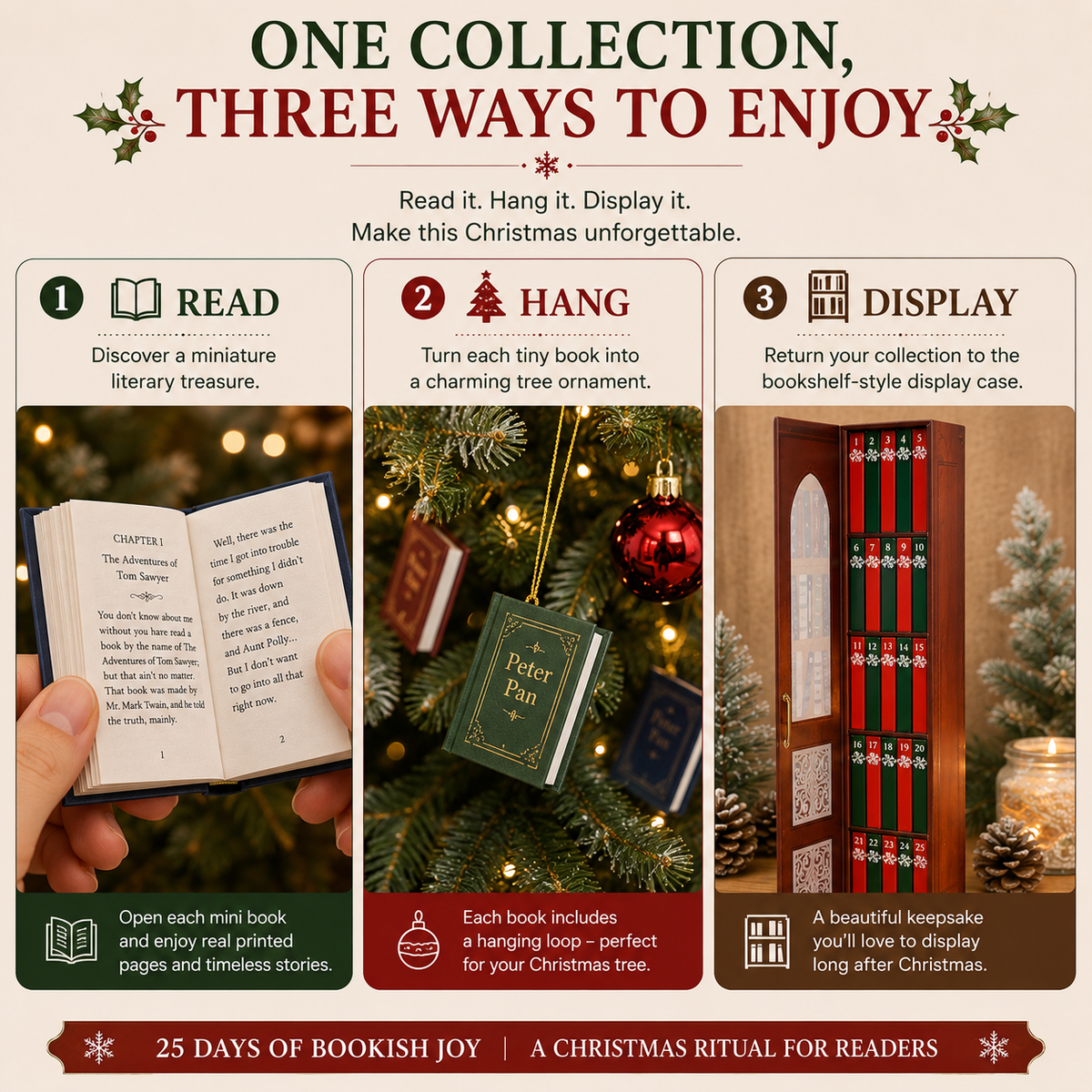 25-Day Mini Book Advent Calendar – A Book Lover's Christmas Countdown