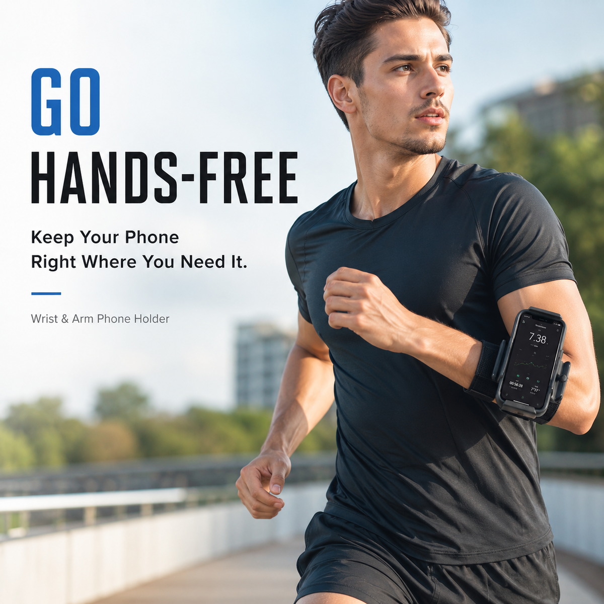 360° Rotating Wrist & Arm Phone Holder – Hands-Free Sports Mount