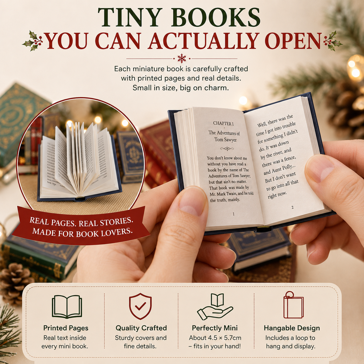 25-Day Mini Book Advent Calendar – A Book Lover's Christmas Countdown