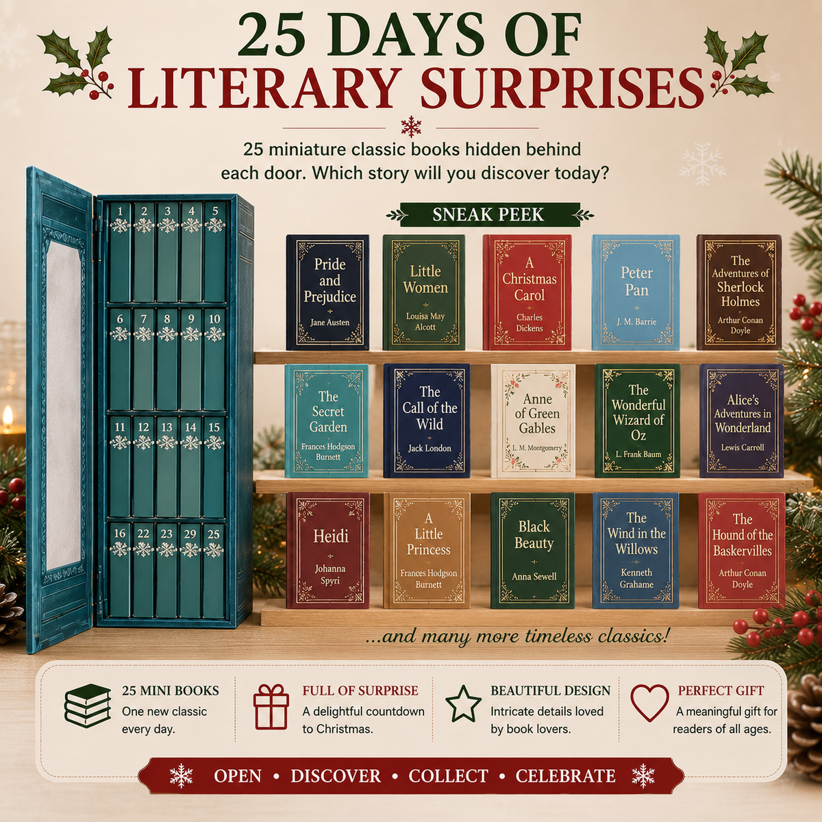 25-Day Mini Book Advent Calendar – A Book Lover's Christmas Countdown