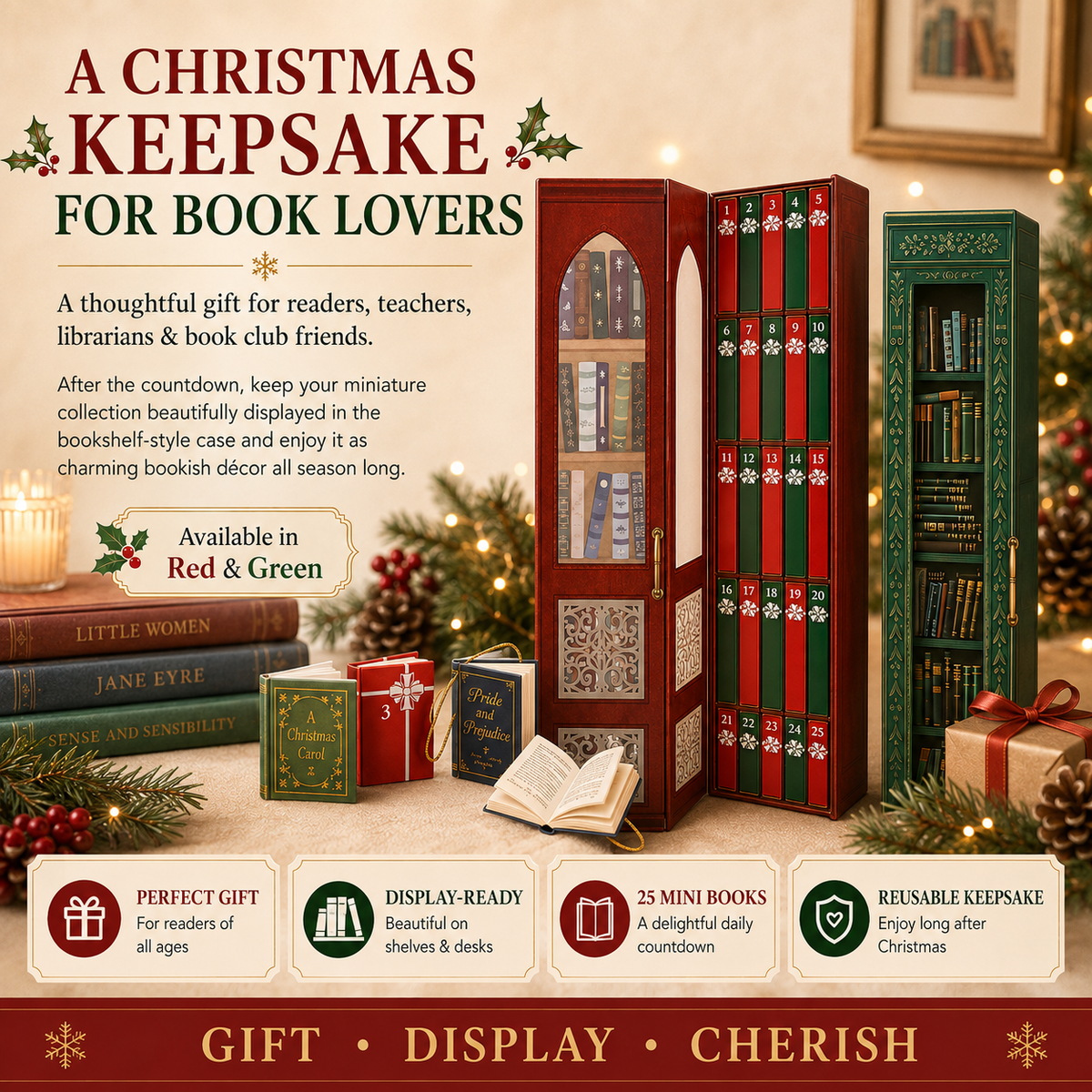 25-Day Mini Book Advent Calendar – A Book Lover's Christmas Countdown