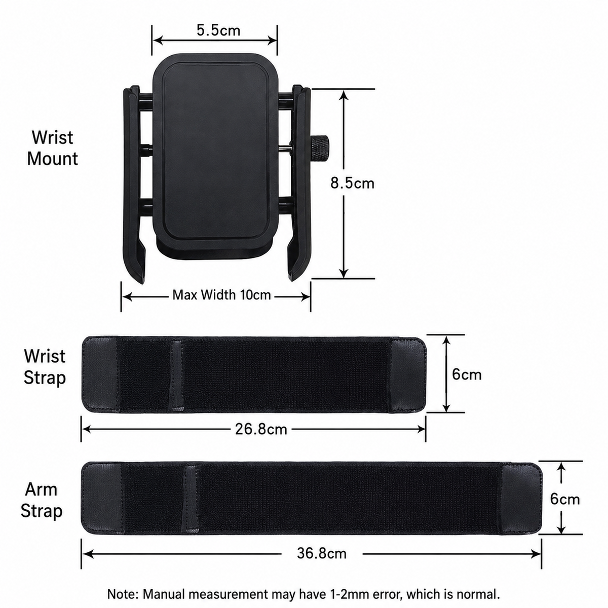 360° Rotating Wrist & Arm Phone Holder – Hands-Free Sports Mount