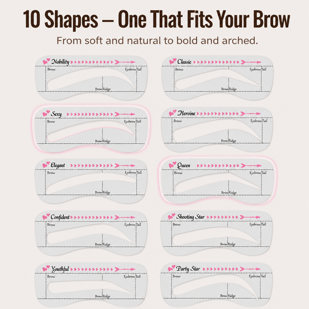 BrowLuxe™ — Stamp, Shape & Fade Even Brows in Under a Minute