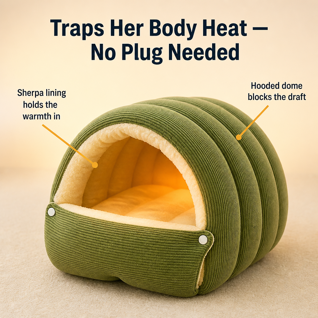 FurHaven™ — Wrap Her in a Self-Warming Den She'll Claim All Winter