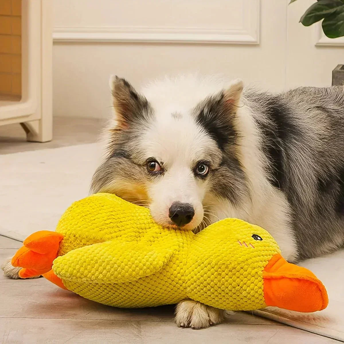 Interactive Dog Toy Duck with Quacking Sound for Pets