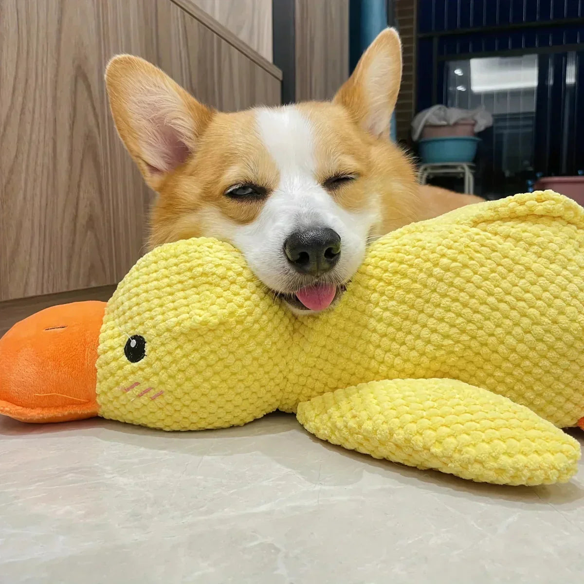 Interactive Dog Toy Duck with Quacking Sound for Pets