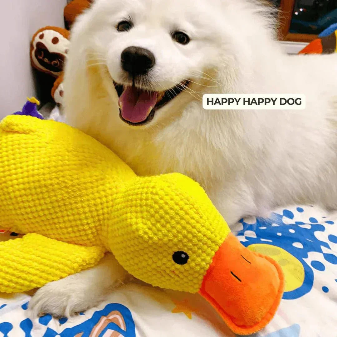 Interactive Dog Toy Duck with Quacking Sound for Pets
