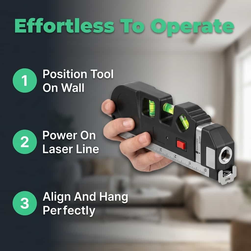 EasyLevel - 4-in-1 Laser Measure Tool