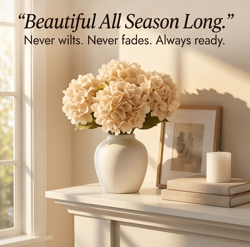 Bloomvera™ Realistic Silk Hydrangea Bouquet