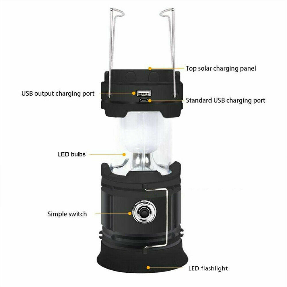 LED Camping Lantern – Collapsible and Rechargeable Design