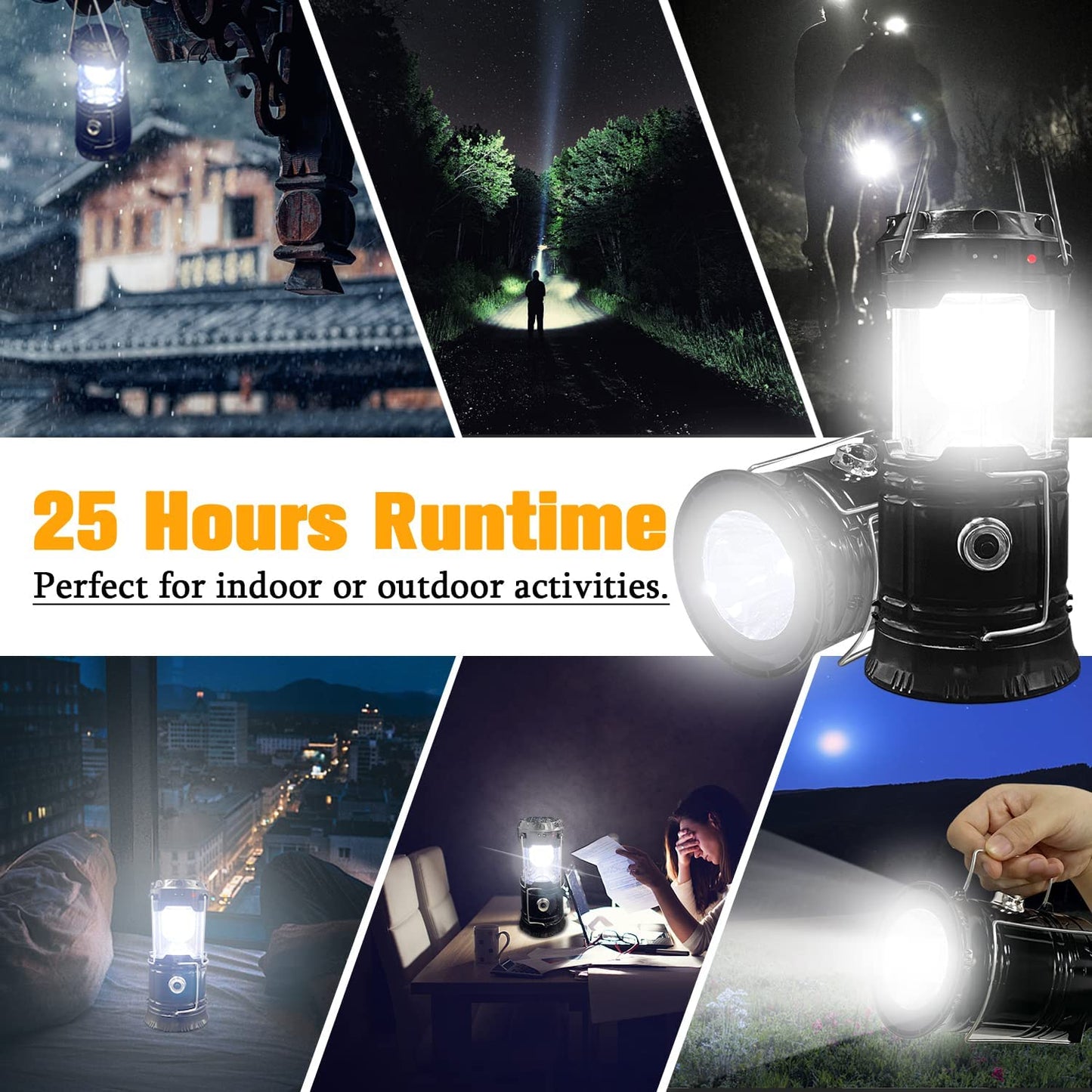 LED Camping Lantern – Collapsible and Rechargeable Design
