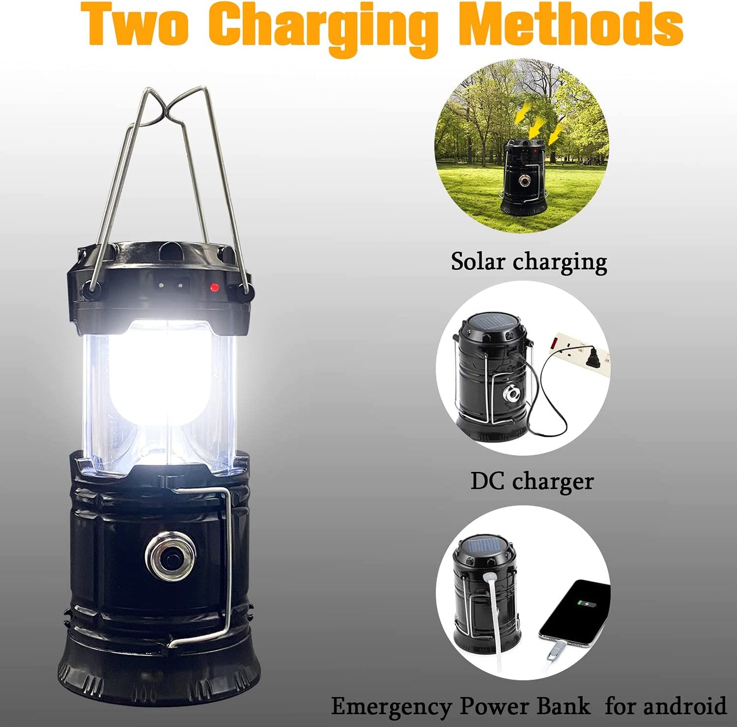 LED Camping Lantern – Collapsible and Rechargeable Design