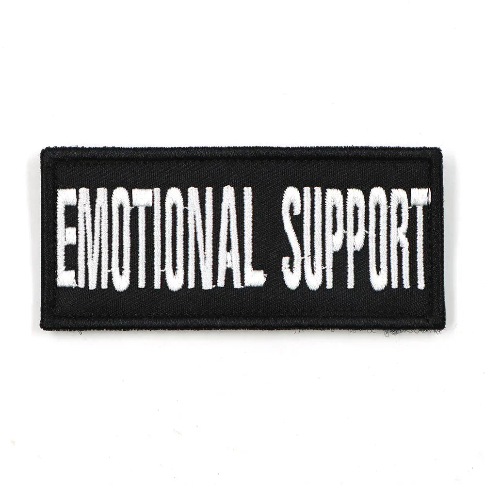 ID Badge Patches for Dog Harness - Hook and Loop Attachments