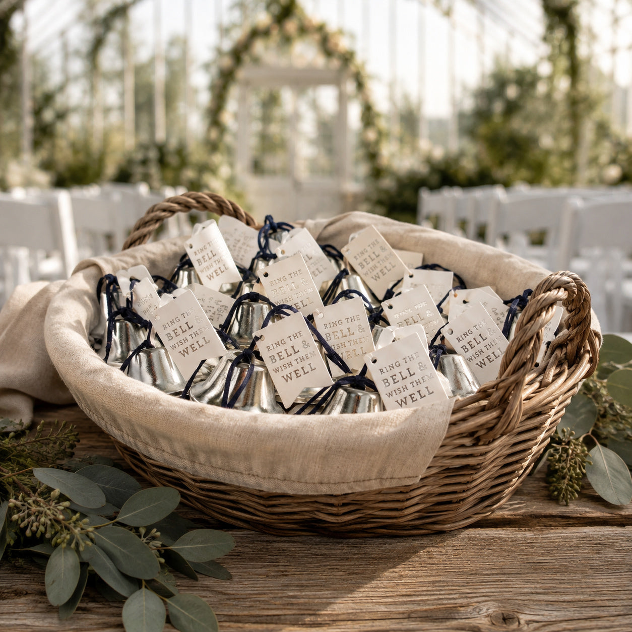 Ring the Bell & Wish Them Well Wedding Bells – 50 Piece Set