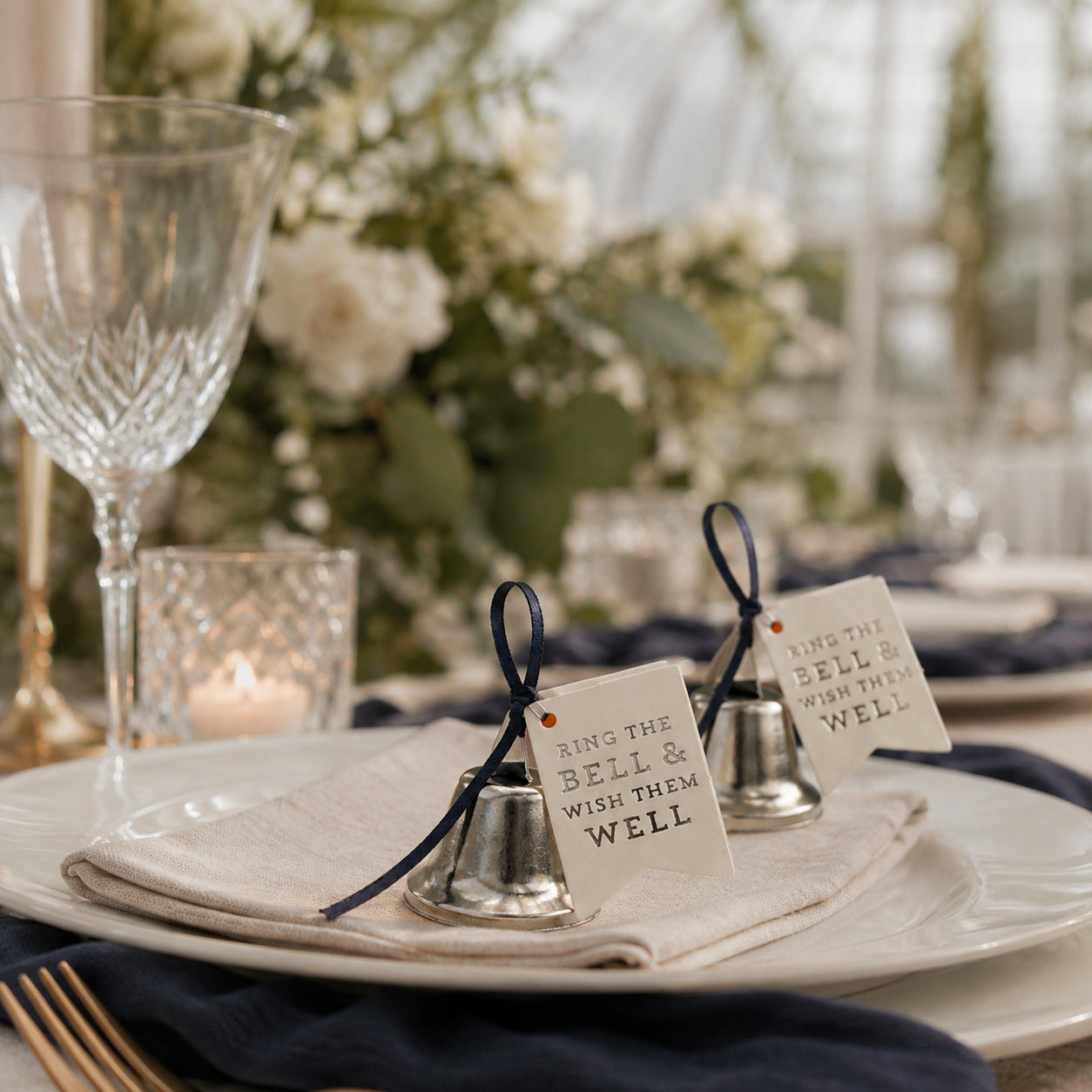 Ring the Bell & Wish Them Well Wedding Bells – 50 Piece Set