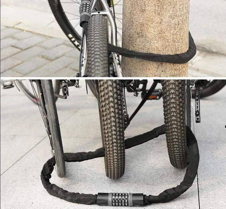 Heavy-Duty Bicycle Chain Lock for Enhanced Theft Protection