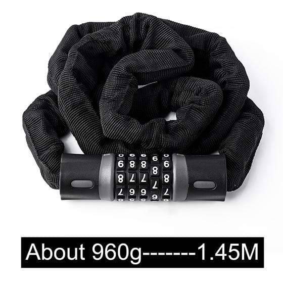 Heavy-Duty Bicycle Chain Lock for Enhanced Theft Protection