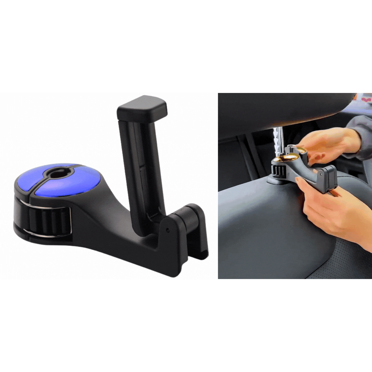 2 in 1 Car Headrest Hidden Hook