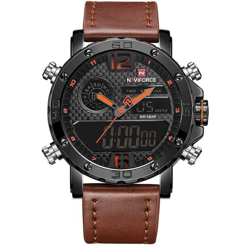 Men's Sport Watch with Dual Displays for Active Lifestyles