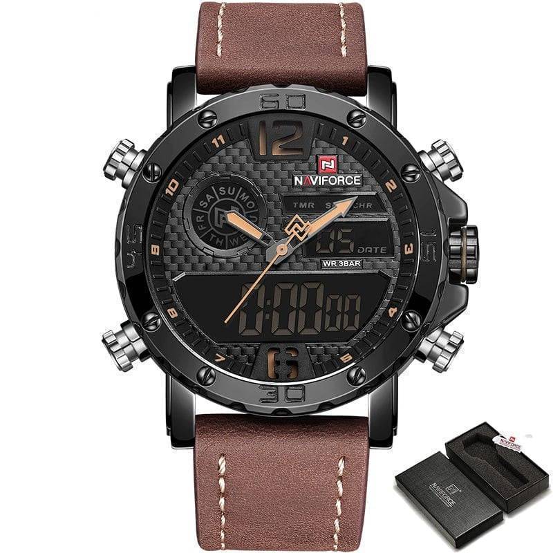 Men's Sport Watch with Dual Displays for Active Lifestyles