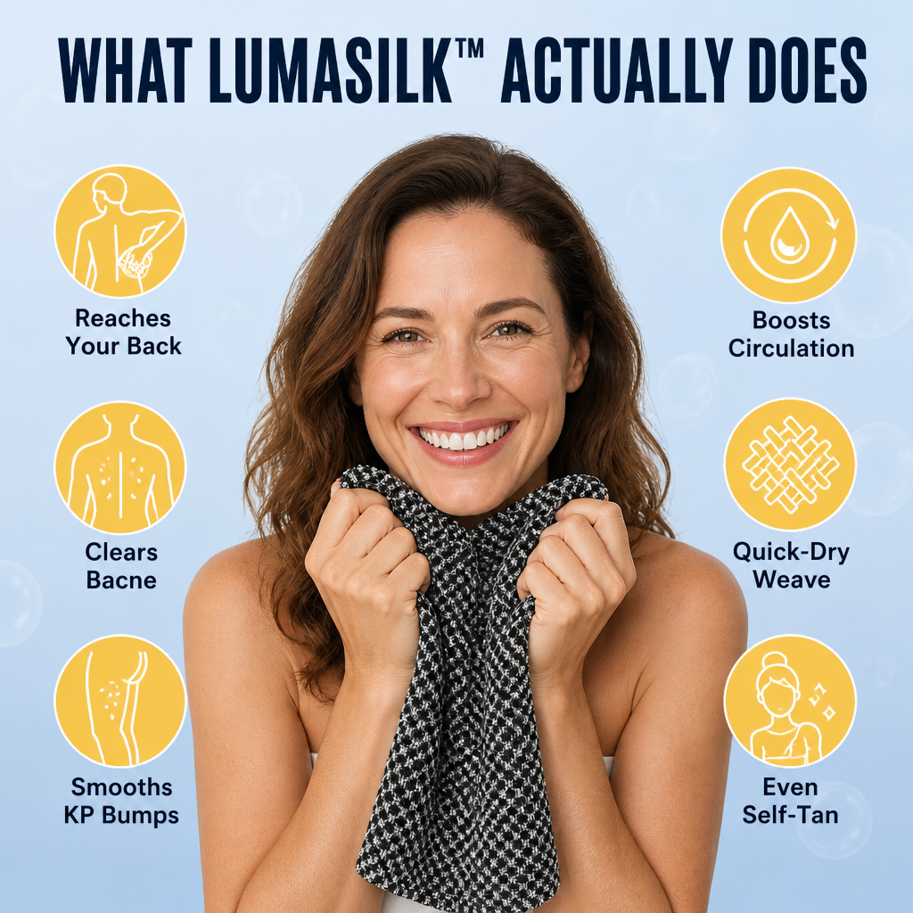LumaSilk™ — End Bumpy Arms, Bacne, and Strawberry Skin in 90 Seconds
