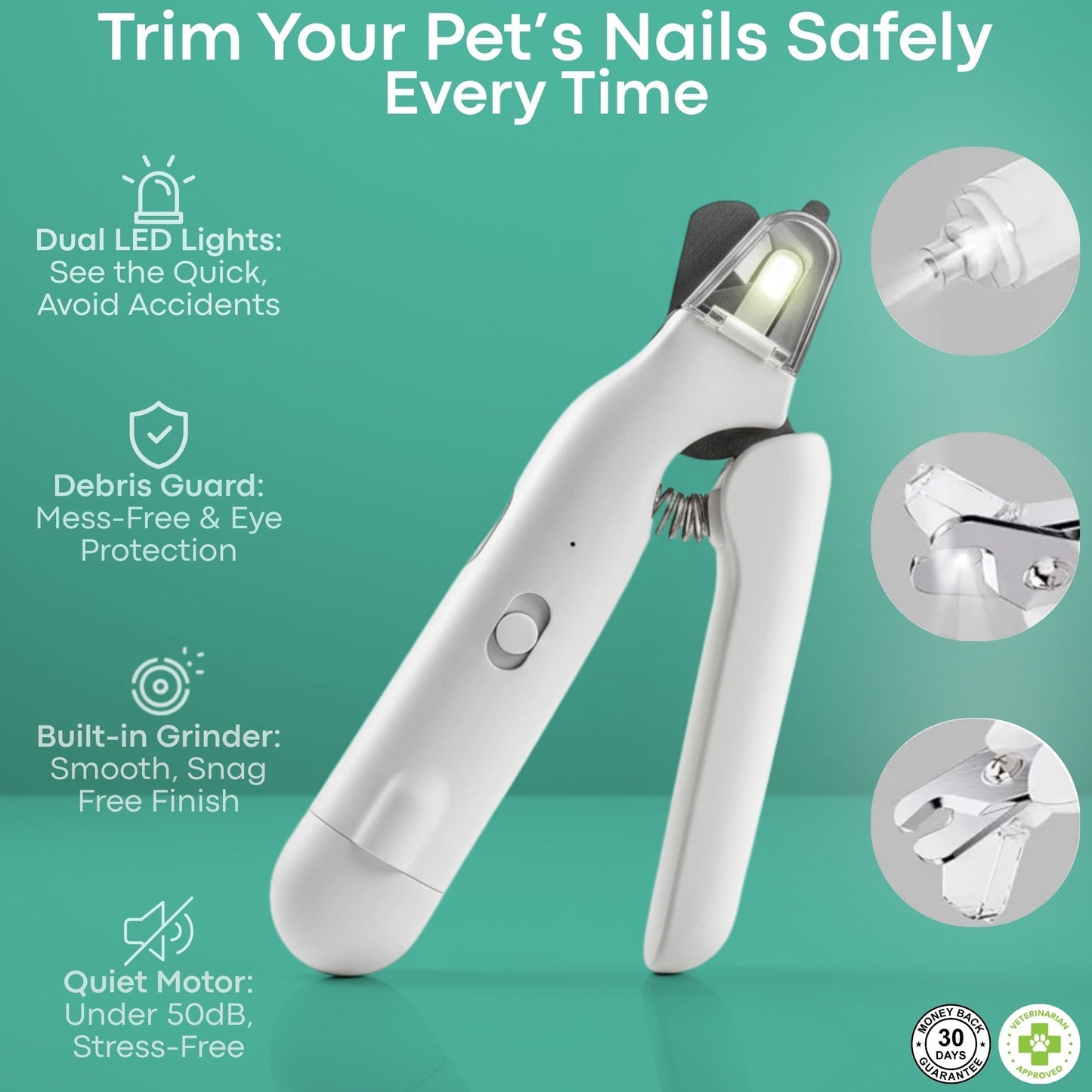 LumaClip - LED Pet Nail Clipper with Safety Guard