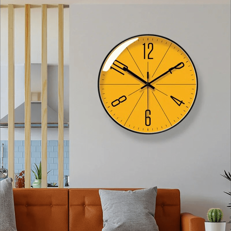 Minimalist Design Wall Clock for Quiet Environments