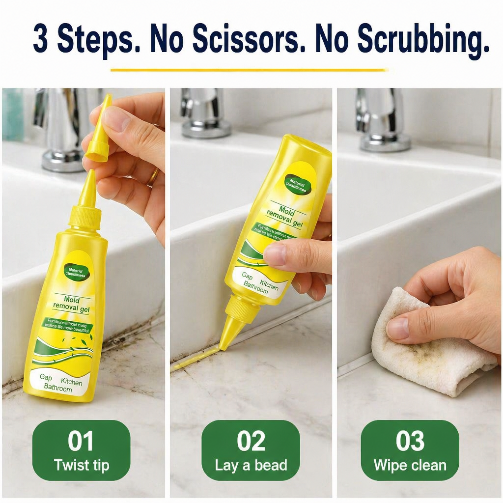 MoldClearPro™ — Erase Black Mold From Silicone, Grout & Rubber Seals In Hours