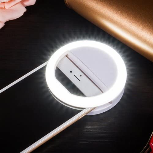 Clip-On LED Ring Light for Photos and Videos – Portable Lighting for Selfies and Calls