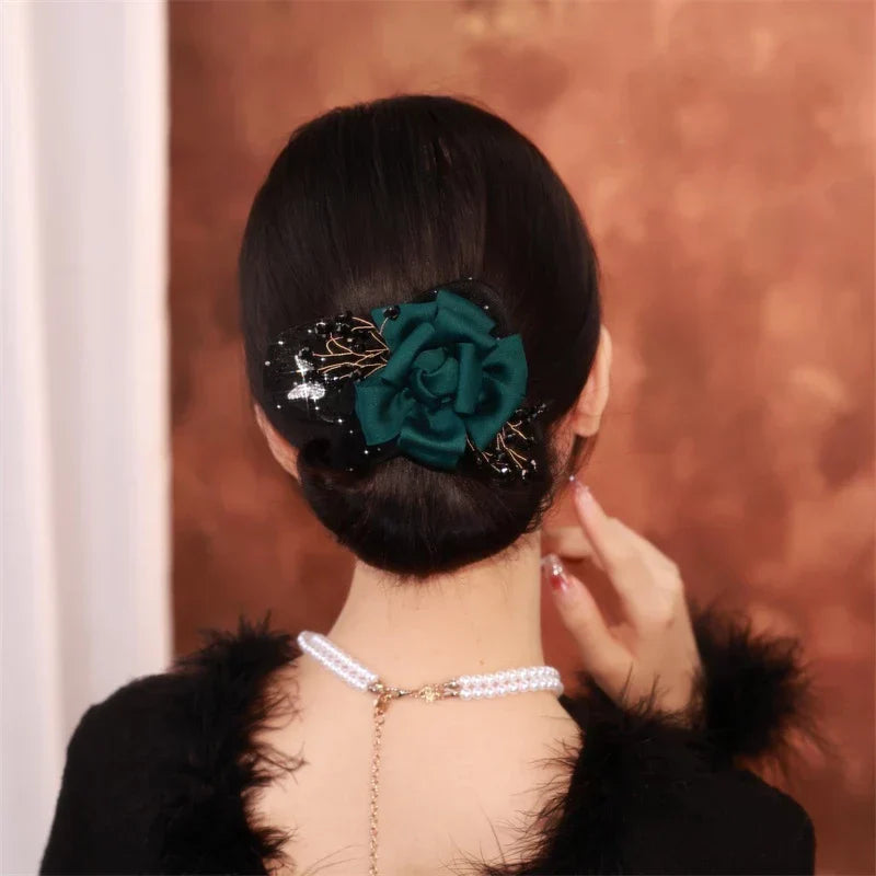 Bloomelle - Elegant Floral Hair Knot Accessories