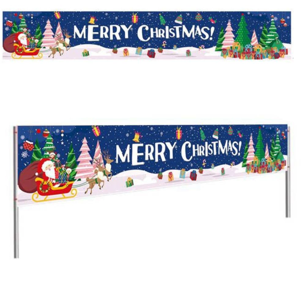 Merry Christmas New Year Banners Decorations