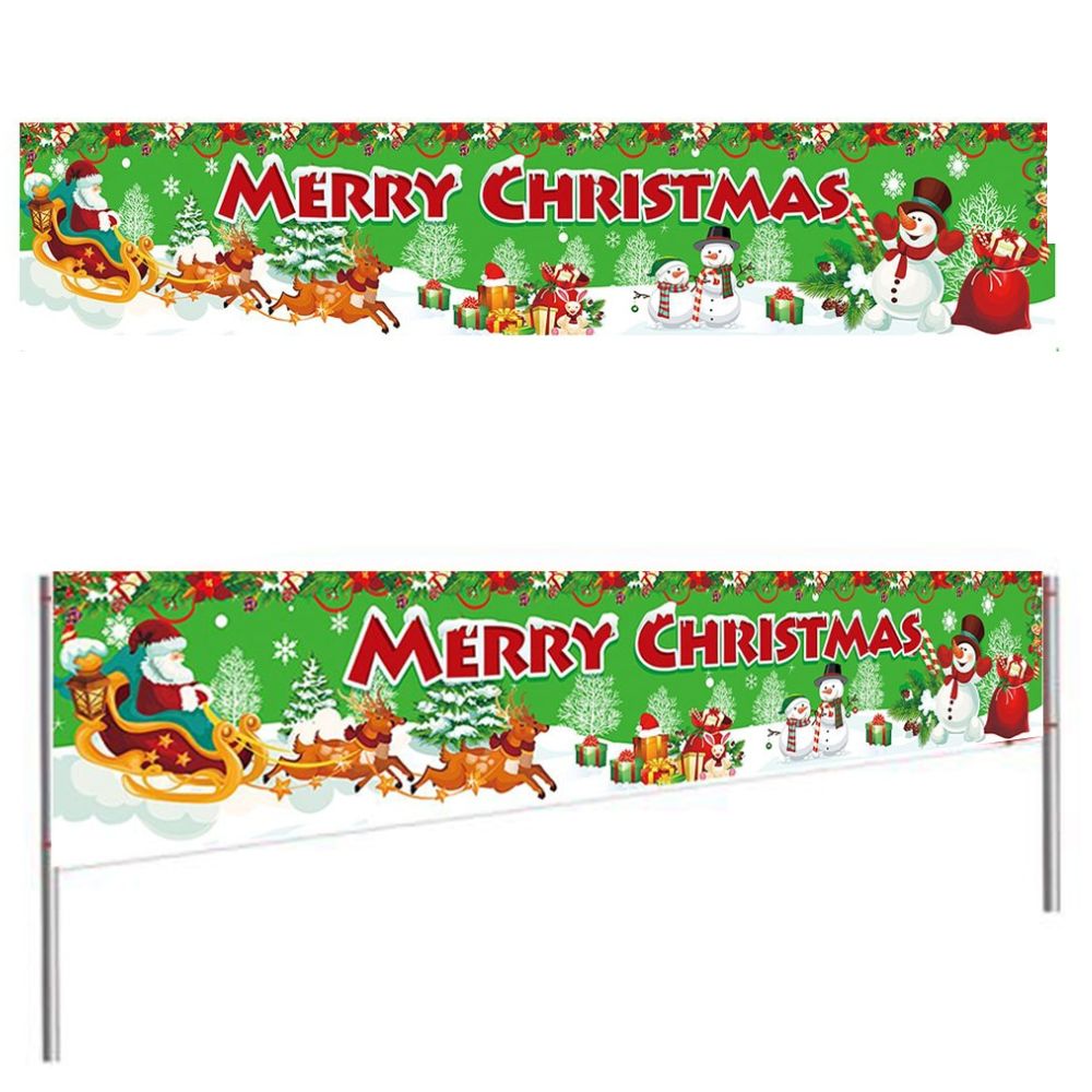 Merry Christmas New Year Banners Decorations