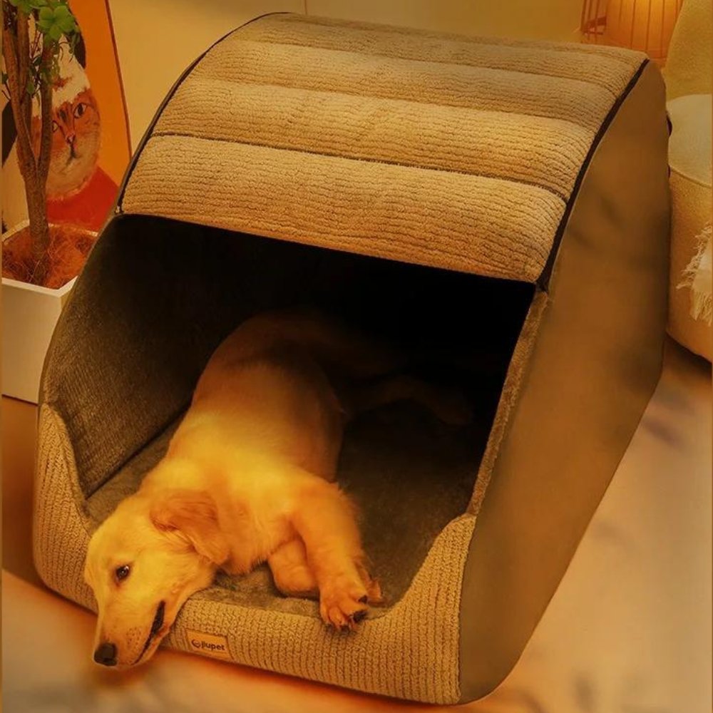 Enclosed Dog Bed for Warmth and Comfort for Pets