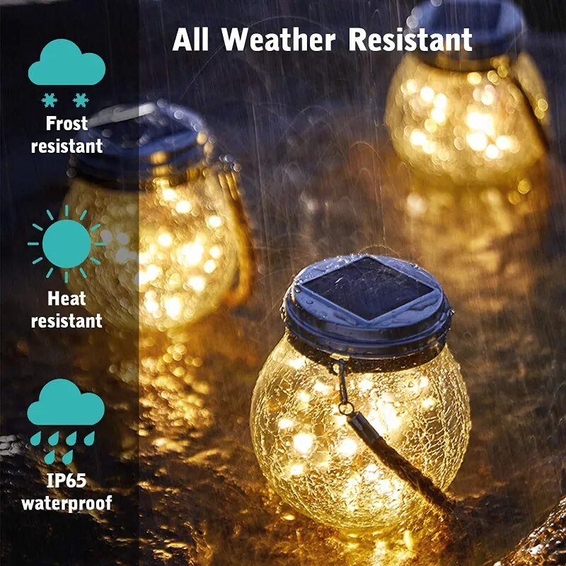 Solar Glass Globe Lantern