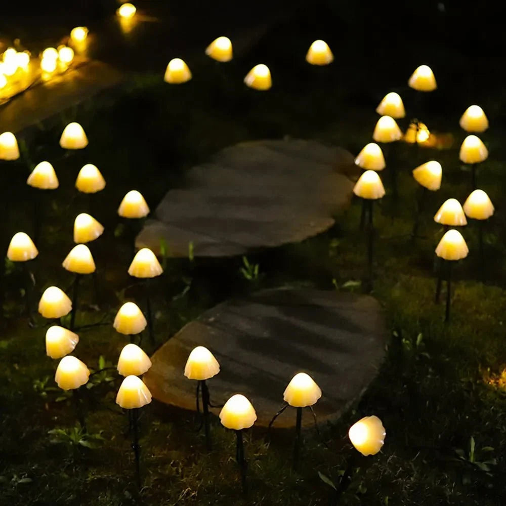 Solar Mushroom Garden Lights for Outdoor Landscape Decor