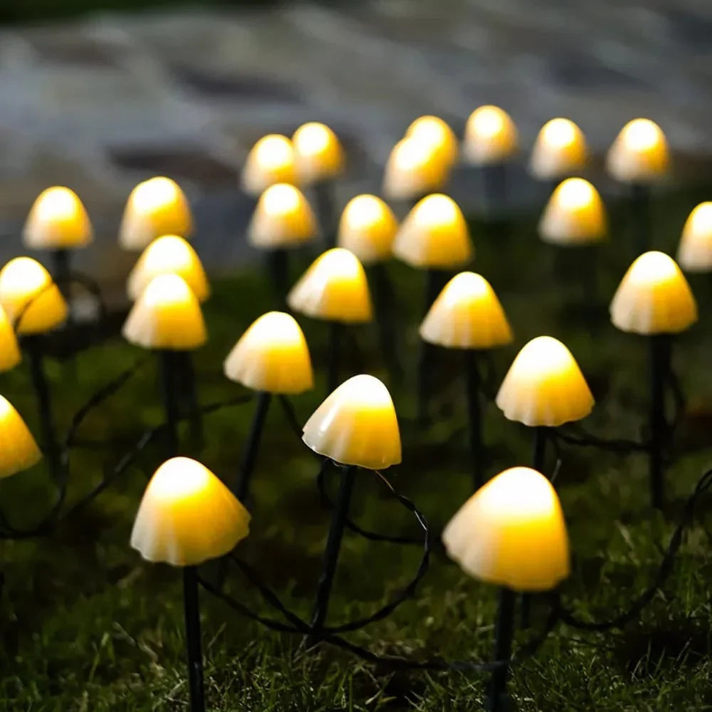 Solar Mushroom Garden Lights for Outdoor Landscape Decor
