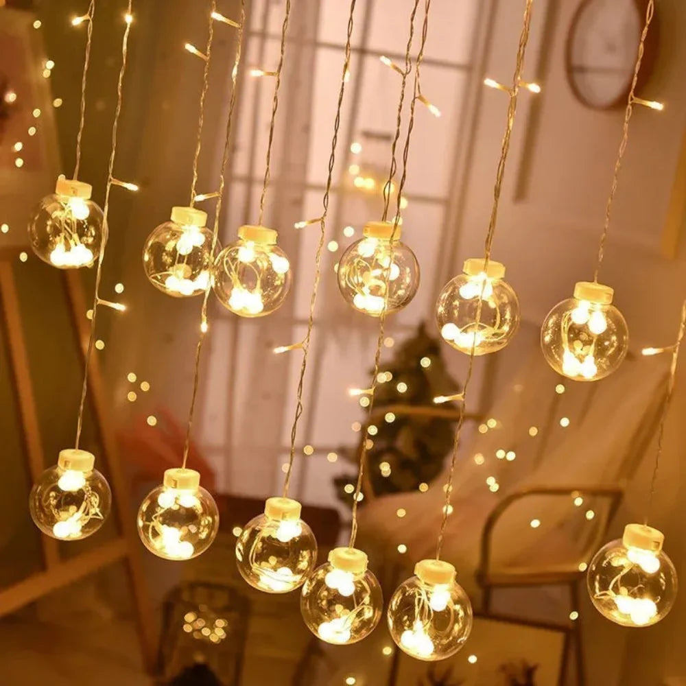 Solar Pendant String Lights for Garden & Patio Decor