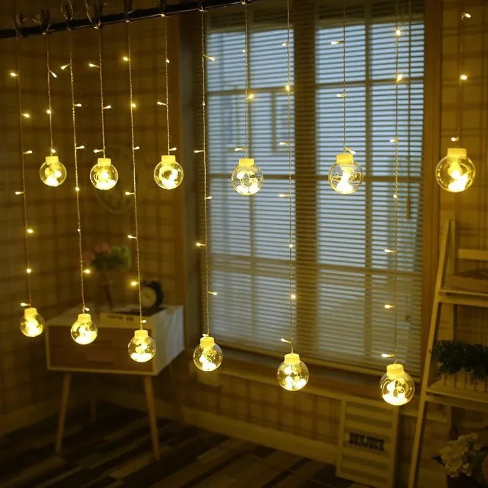 Solar Pendant String Lights for Garden & Patio Decor