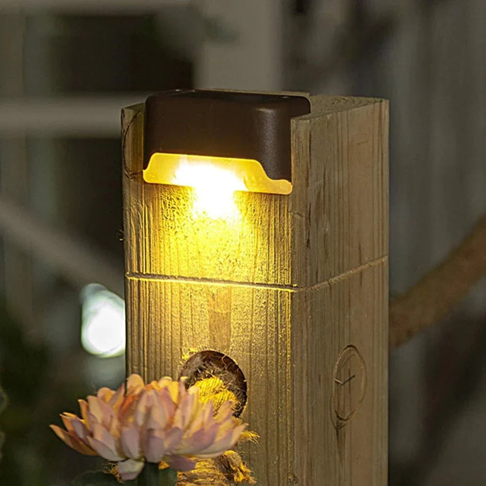 Solar Waterproof Stair Lights for Garden & Patio Decor