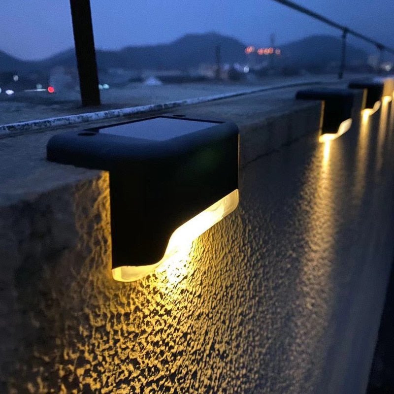 Solar Waterproof Stair Lights for Garden & Patio Decor