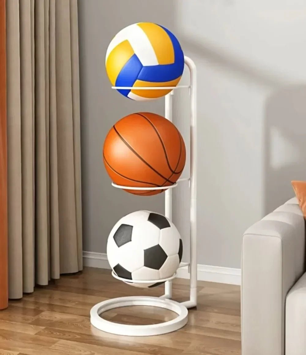 Compact Sports Ball Organizer Rack – Storage Solution for Home, Garage, Gym